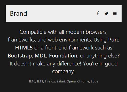 Simple Modular Responsive Header and footer
